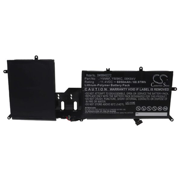 Bateria vhbw para Dell (YM9KC, Y9M6F, 08K84V) - 6050 mAh 11.4 V Li-polymer