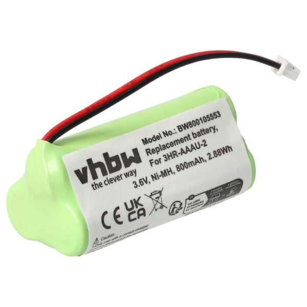 Bateria vhbw para Bang & Olufsen 3HR-AAAU-2 — Telefone Fixo DECT 800 mAh 3.6 V NiMH