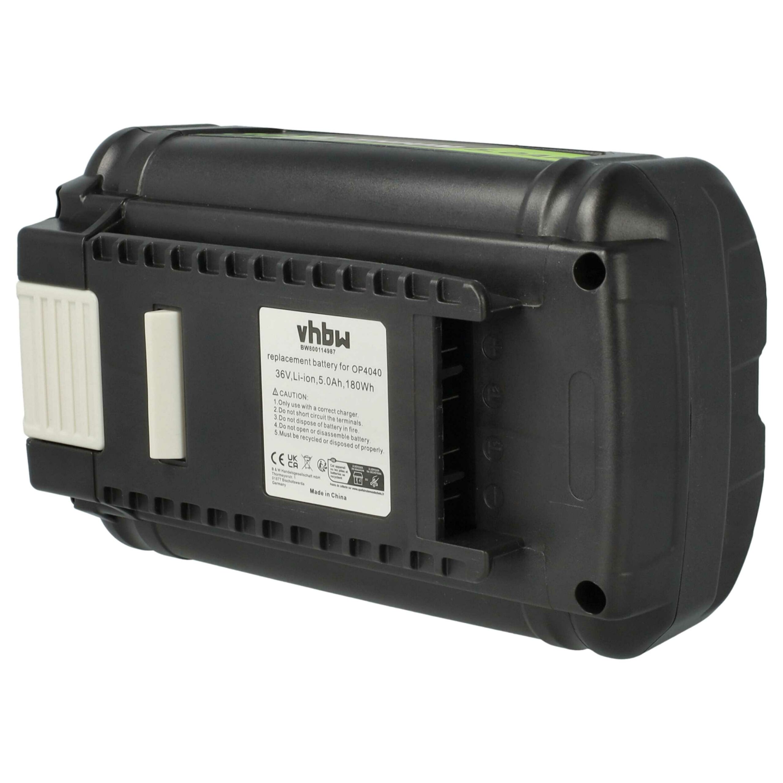 3x Bateria vhbw 5 Ah 36 V Li-Ion compatível com Ryobi BPL3626, BPL3640, BPL3650 - Image 2