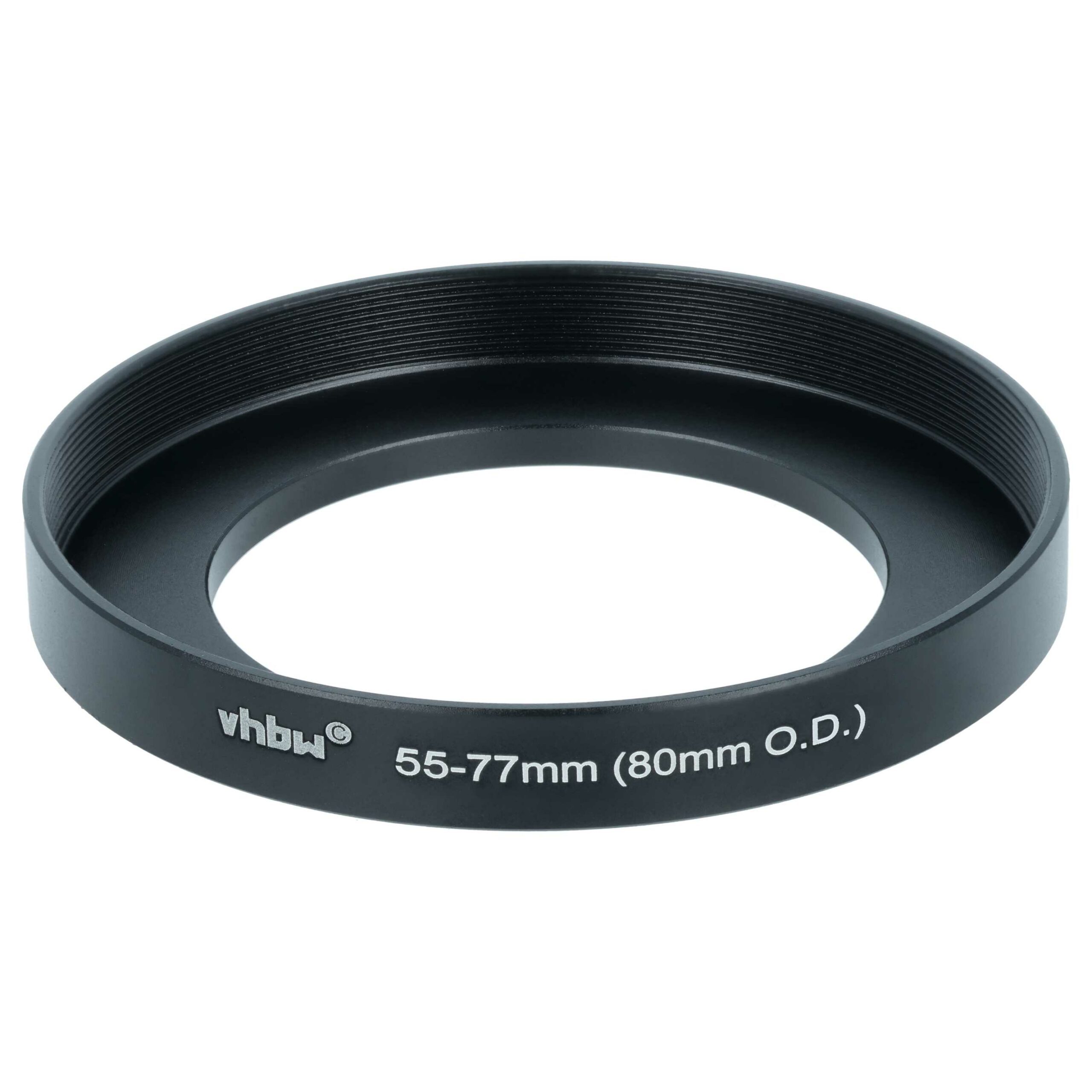 Anel Adaptador Step-Up 55 mm para 77 mm para Matte Box 80 mm - vhbw