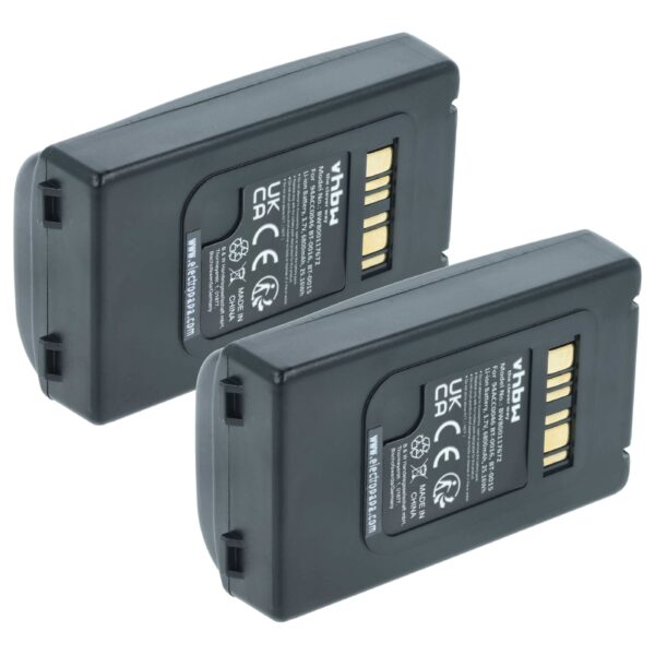 2 Baterias vhbw para Datalogic 94ACC0048, BT-0015, 94ACC0046 - Scanner de Códigos de Barras POS 6800 mAh