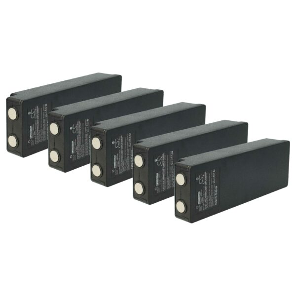 Pack 5x Baterias Substituição Palfinger 17162, 708031757, 16131, 1026, 13445 Comando Remoto - 3000 mAh