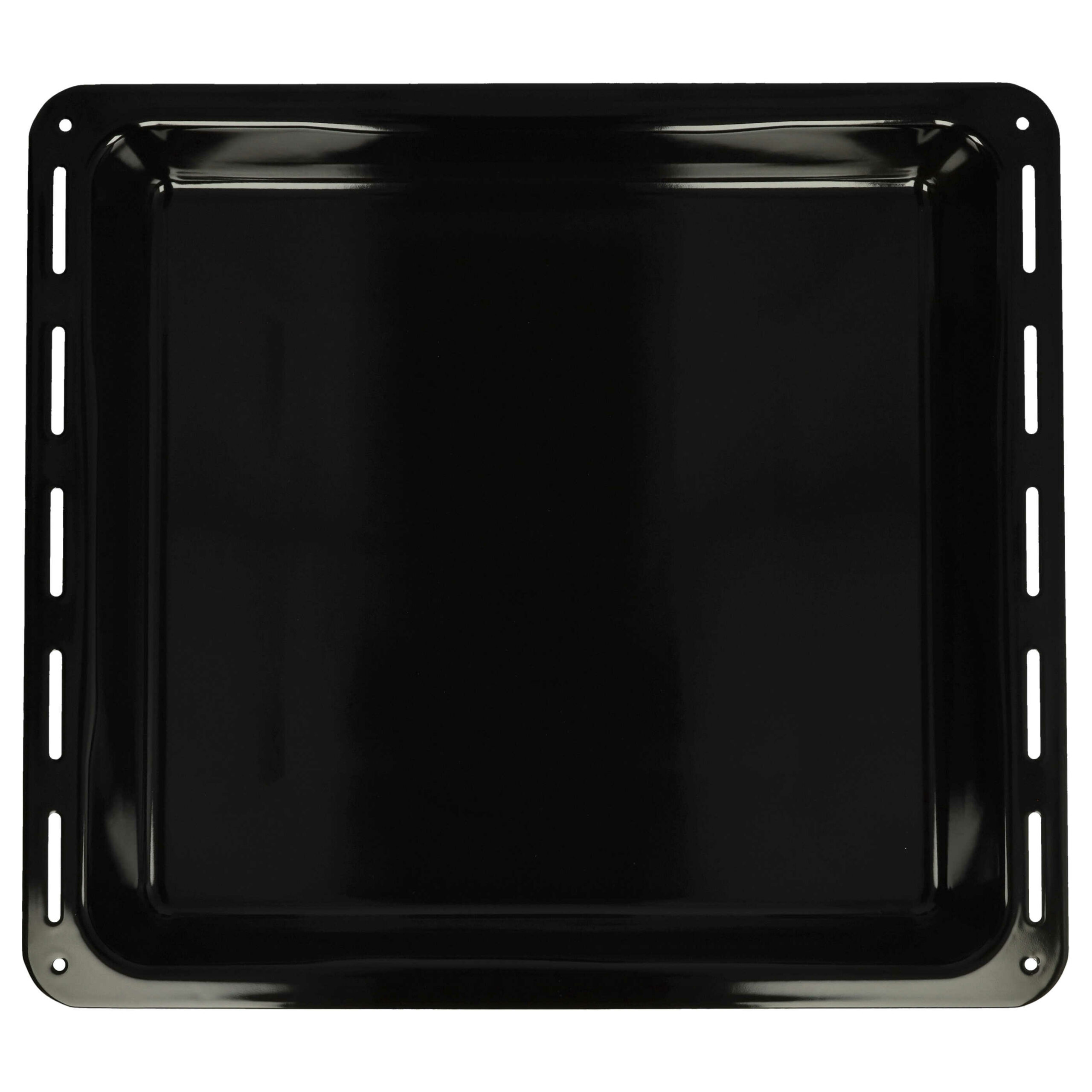 Tabuleiro de Cozedura para Forno AEG 3423981020 vhbw - 42.2 x 37.6 cm, Esmaltado Preto Antiaderente