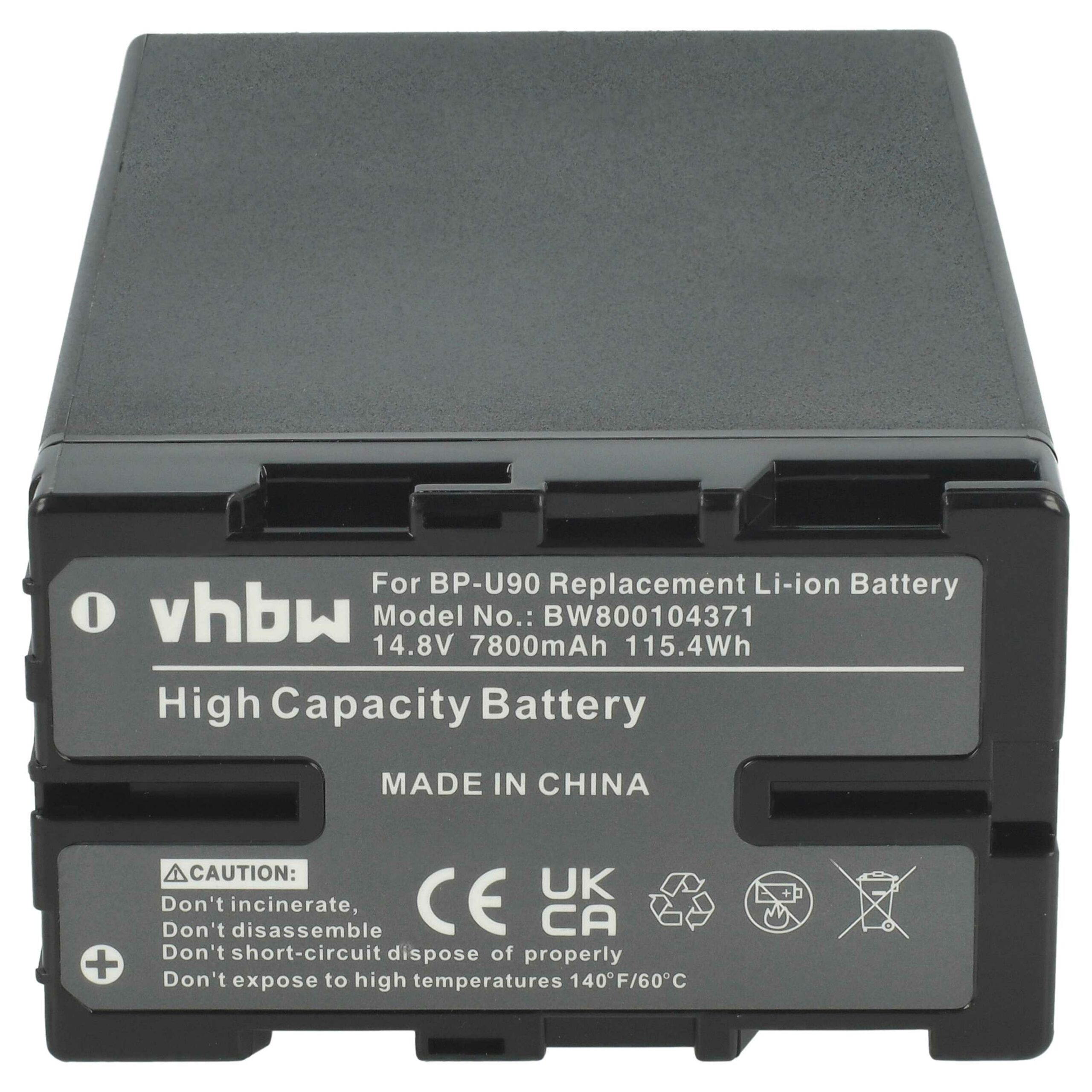 Bateria vhbw para Sony BP-U90, BP-U60, BP-U30, BP-U95 - 7800 mAh 14.8 V Li-Ion - Image 3