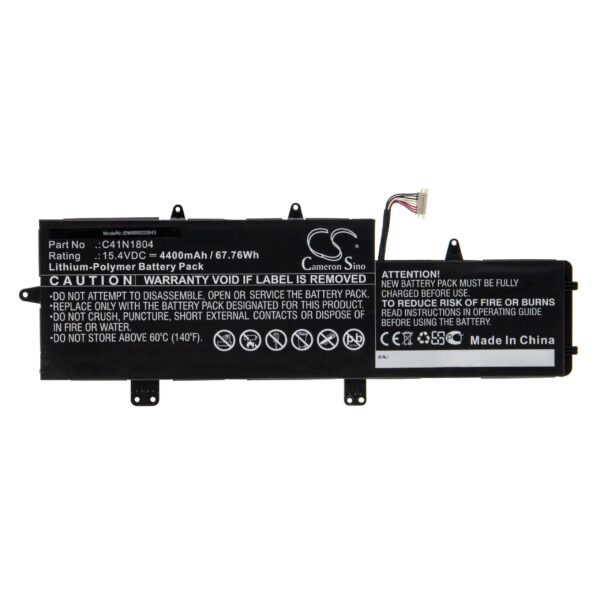 Bateria para Portátil Asus Compatível 0B200-02980100, C41N1804 - 4400 mAh 15.4 V Li-polímero