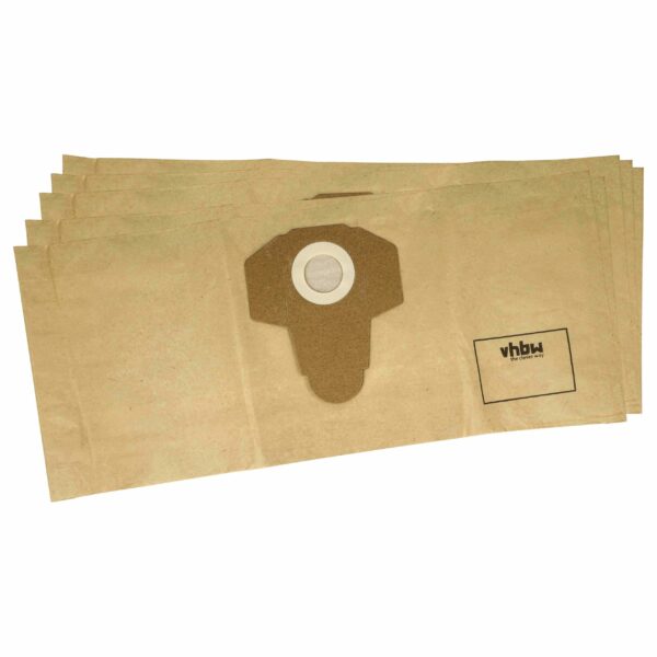5x Saco para Aspirador Parkside 30250132 - Papel