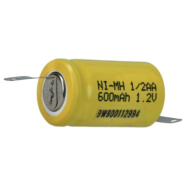 Bateria vhbw para Dispositivo de Modelismo 1/2AA 600 mAh 1.2 V NiMH