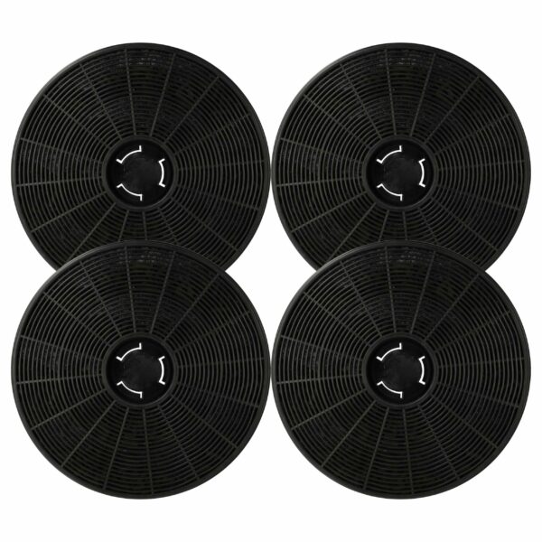 Filtro de Carvão Ativado vhbw para Klarstein 10035386 - Conjunto de 4 Unidades (16 cm)