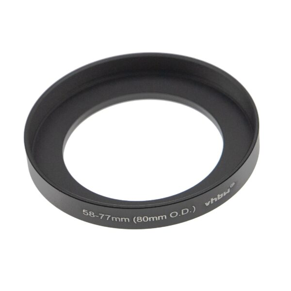 Adaptador de Anel Step-Up 58 mm para 77 mm para Matte Box 80 mm - vhbw