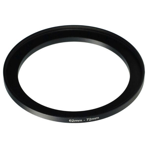 Adaptador de Anel Ampliador 62 mm para 72 mm vhbw para Objetivas e Filtros de Câmara