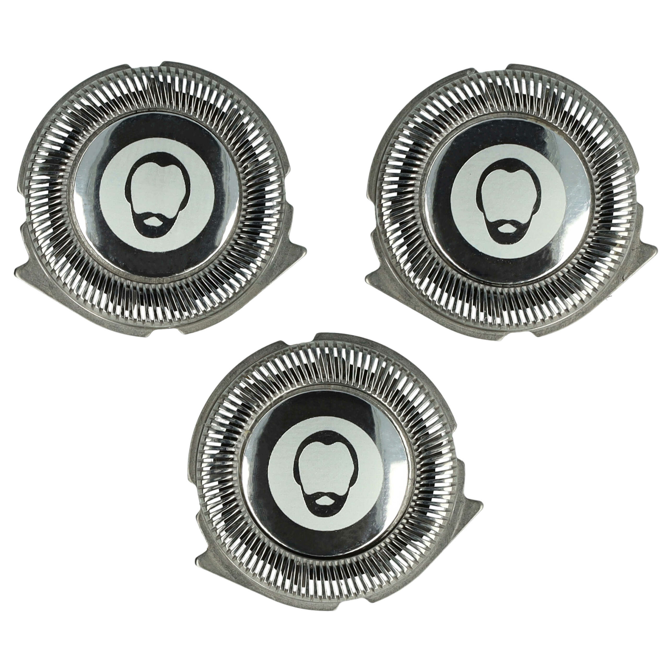 3 Cabeças de Corte Substitutas para Philips SH30, SH30/50 - vhbw, Prata