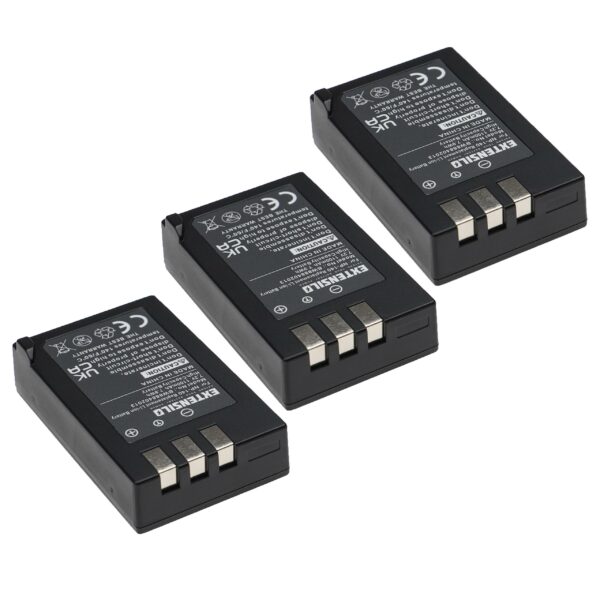 3x Bateria Extensilo para Fujifilm NP-140 - 1100mAh, 7.2V