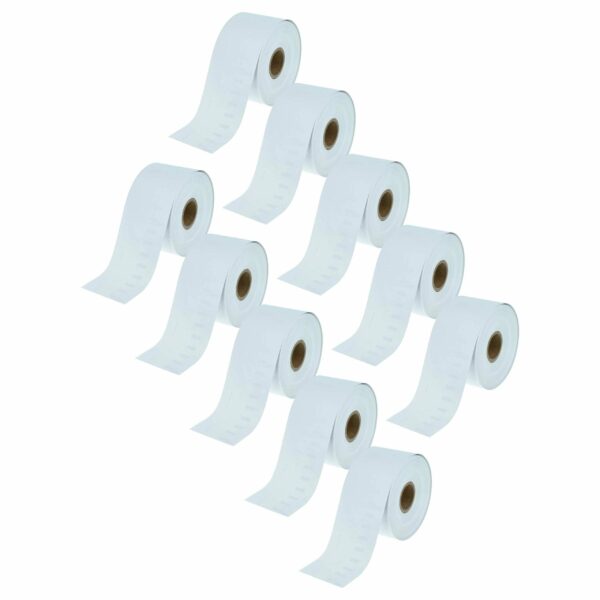 10x Rolo de Etiquetas Compatível Dymo S0929100 - 51 mm x 89 mm