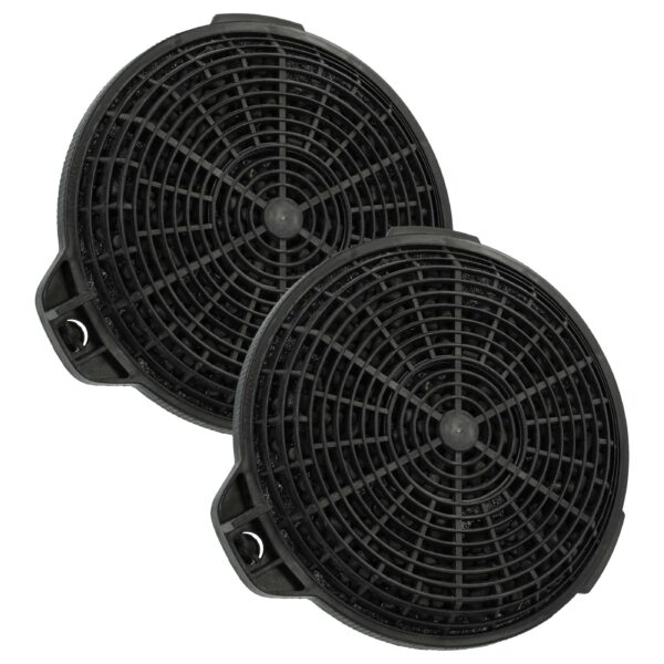 2x Filtro de carvão ativado vhbw para exaustor Cooke & Lewis / Sia - 13.25 cm
