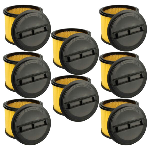 8x Filtro de Cartucho de Substituição vhbw para Aspirador Einhell e Ozito