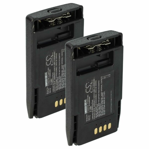Bateria 2x para Rádio Motorola AP-6574, PMNN4351, FTN6574BC - 2200 mAh 3.7 V Li-Ion vhbw