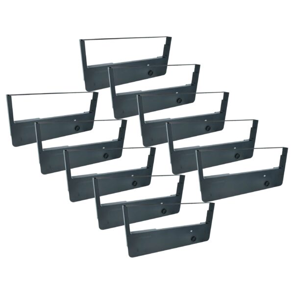 10x Fita de Tinta vhbw para Tally Genicom 86039 (Impressora de Matriz de Pontos / Recibos) - Preto