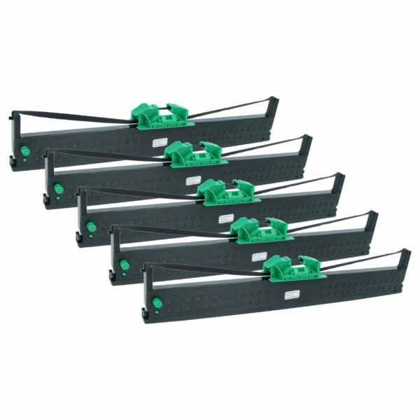 5x Fita de Tinta compatível com Olivetti B0375 para Impressora de Matriz de Pontos e Recibos - Preta