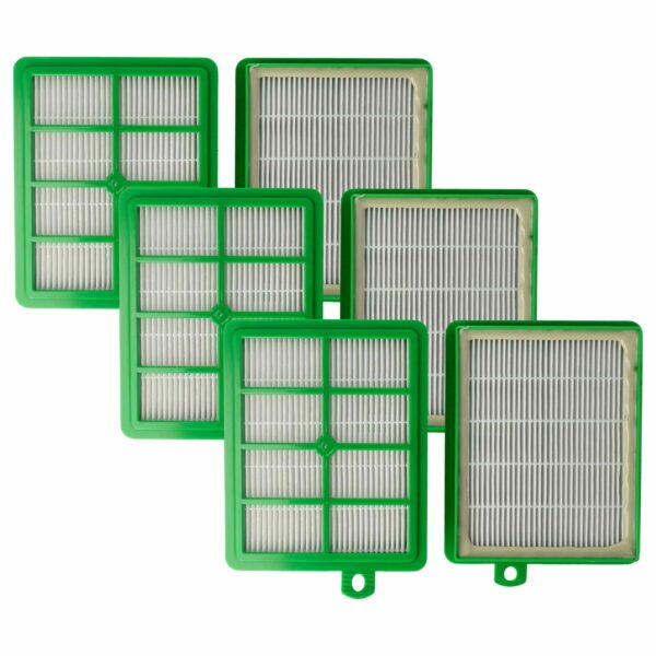 Pack de 6 Filtros de Substituição para Aspiradores Philips, AEG e Electrolux vhbw