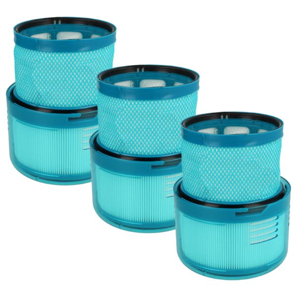 3x Filtro de exaustão vhbw substitui Dyson 972352-01 para Aspirador Dyson