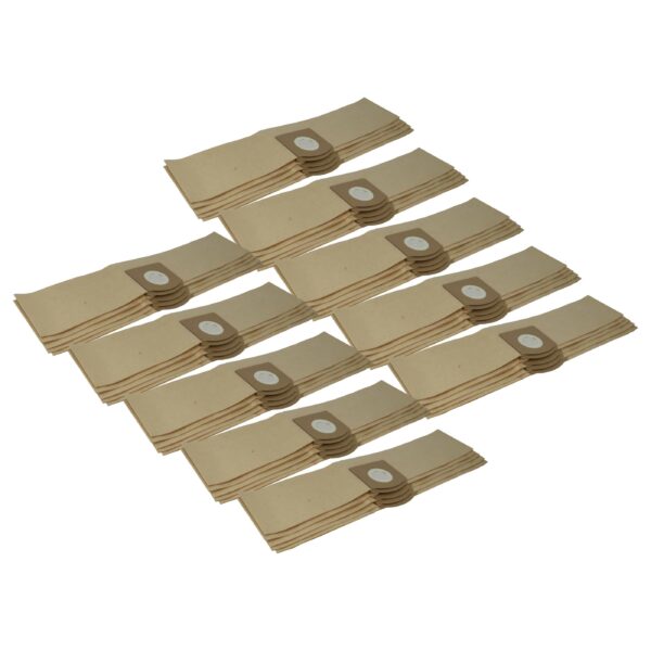 50x Sacos para Aspirador vhbw para Kärcher WD 1 Compact Battery - Papel