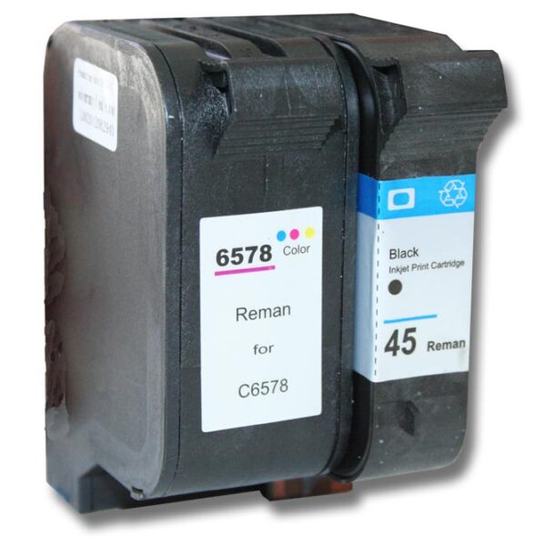 Conjunto de 2x Tinteiros vhbw para HP Color Copier 1315 - Preto / Cores 80 ml