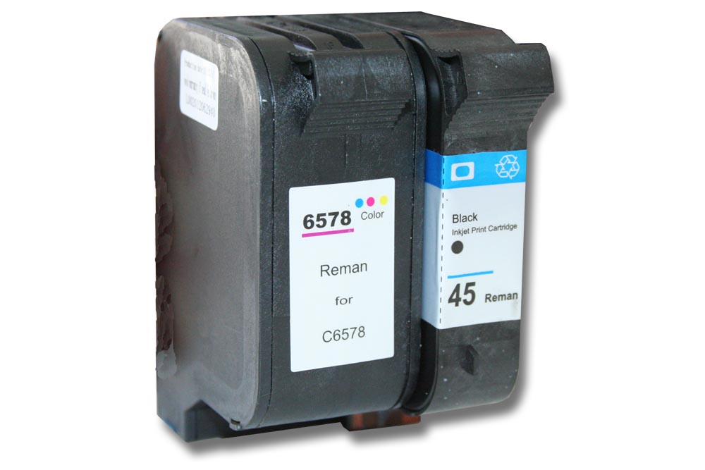 Conjunto de 2x Tinteiros vhbw para HP Color Copier 1315 - Preto / Cores 80 ml