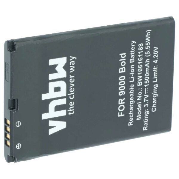 Bateria para Telemóvel vhbw substitui BlackBerry BAT-14392-001, M-S1 1500 mAh 3.7 V