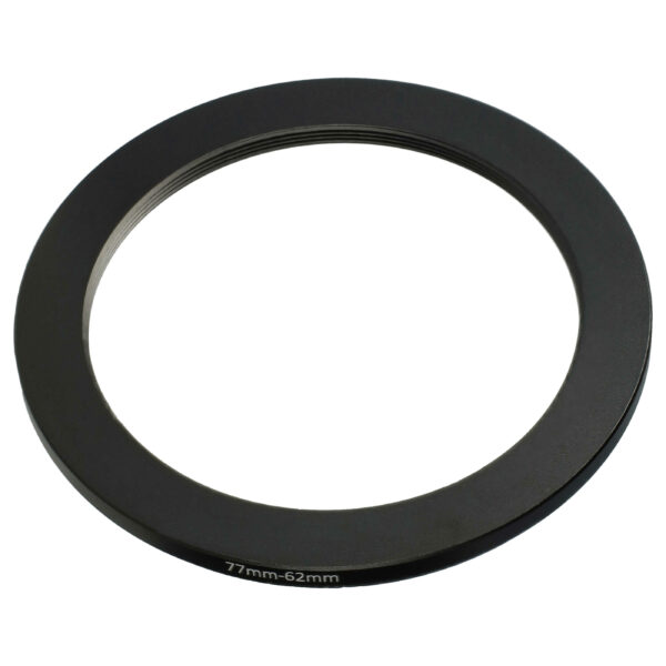 Anel Adaptador Step-Down vhbw de 77 mm para 62 mm para Objetivas de Câmara