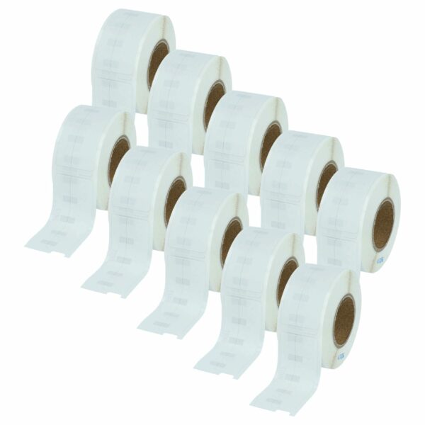 10x Rolo de Etiquetas vhbw compatível com Dymo 99017 - 12 mm x 50 mm