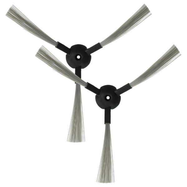 2x Escovas Laterais para Aspiradores Robóticos Amtidy, Lilin, Yoo Digital, Klarstein e outros - 3 braços vhbw