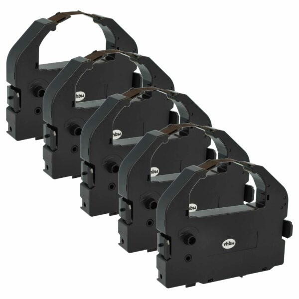 5x Fita de Tinta compatível Epson C13S015262, S015016 para Impressora Swintec Matricial, Recibos - Roxo
