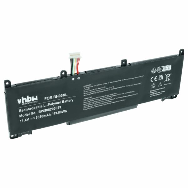 Bateria vhbw para HP compatível com M01524-AC1, M01524-171, HSTNN-OB1T, HSTNN-IB9P - 3850 mAh 11.4 V Li-polímero