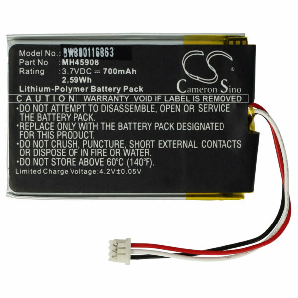 Bateria de Substituição para Auscultadores Wireless Corsair MH45908 - 700 mAh 3.7 V Li-polímero