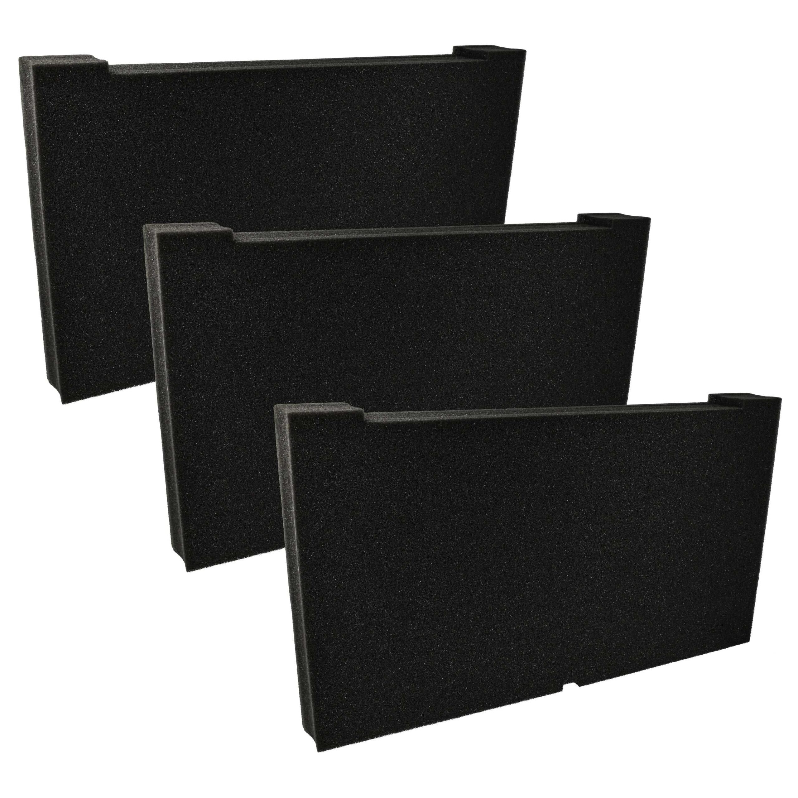 3x Inserção de Espuma vhbw para Caixa de Ferramentas Dewalt DWST7-97150