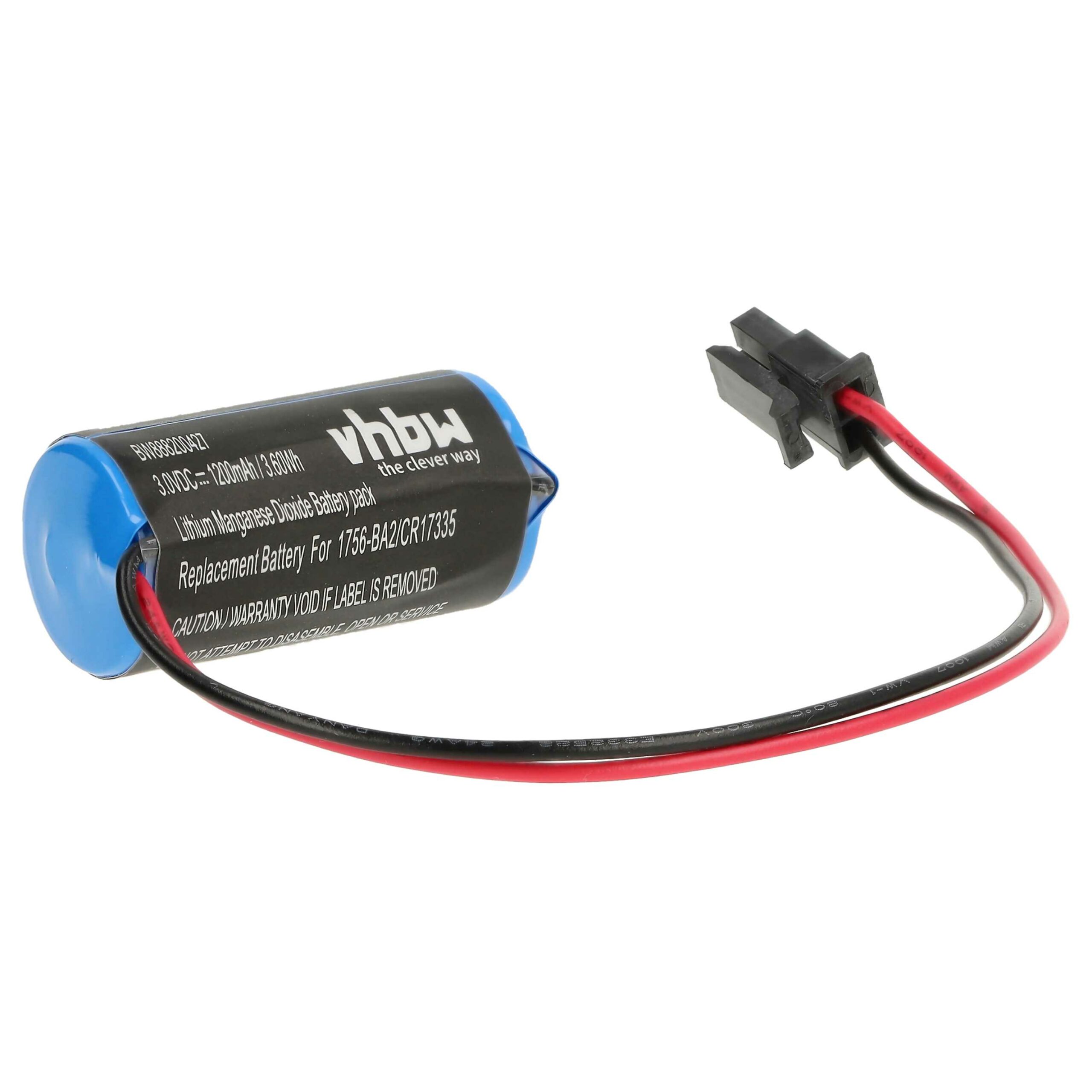 Bateria para Controlador Industrial vhbw Allen Bradley - 1200mAh 3V Li-MnO2