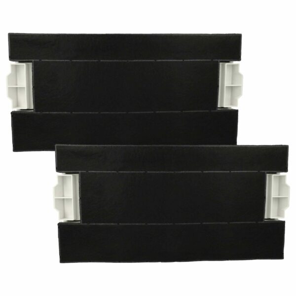2x Filtro de Carvão Ativado Substituição para Balay 0434229 para Exaustores Bosch - 39,8 x 19,6/17,4 x 2,9 cm