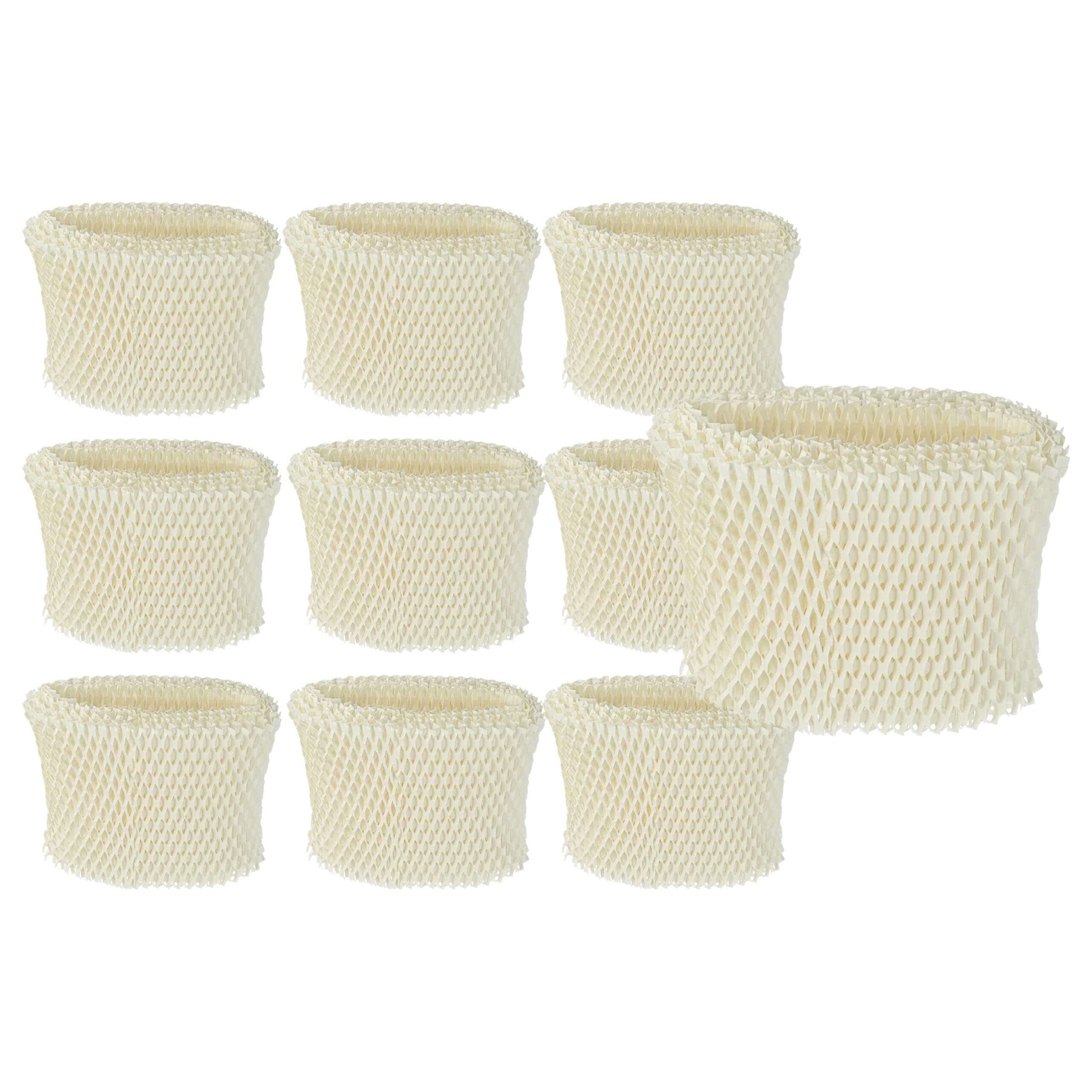 10x Filtro de Papel para Humidificador Philips HU4136/10 - vhbw