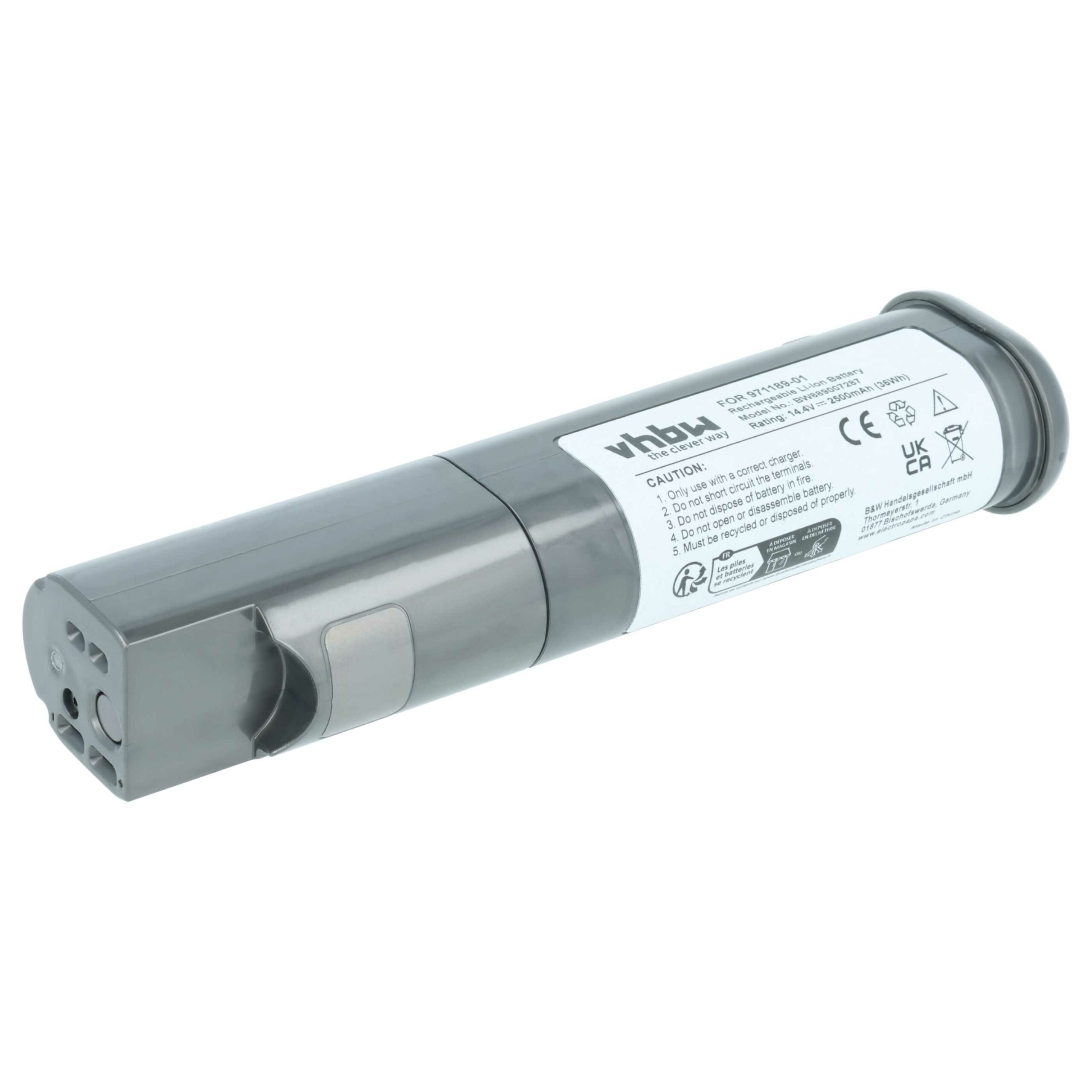 Bateria vhbw 14,4V 2500mAh Li-Ion para Dyson SV19 (substitui 971189-01, 414127-02)