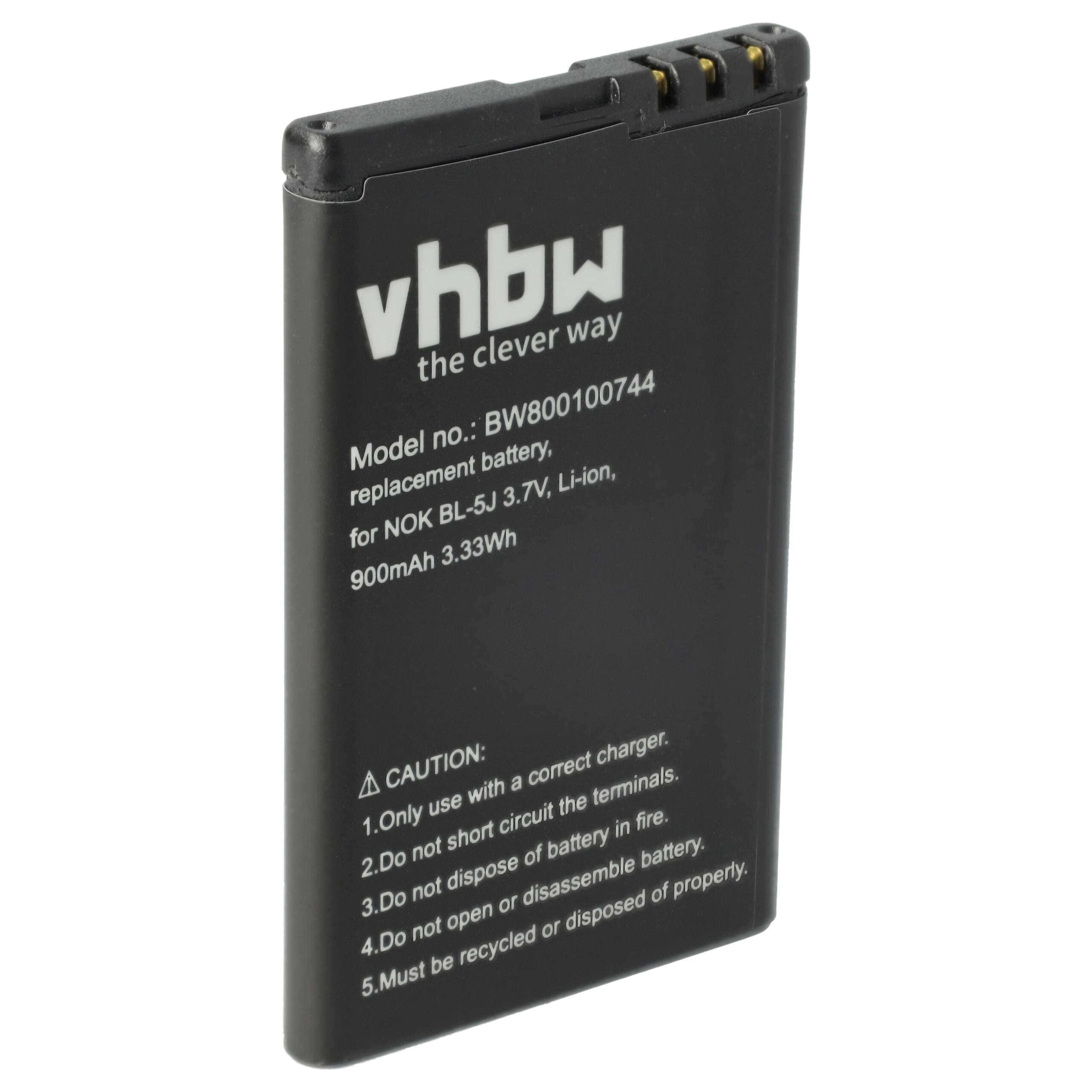 Bateria vhbw para Doro RCB01 - 900 mAh 3.7 V Li-Ion