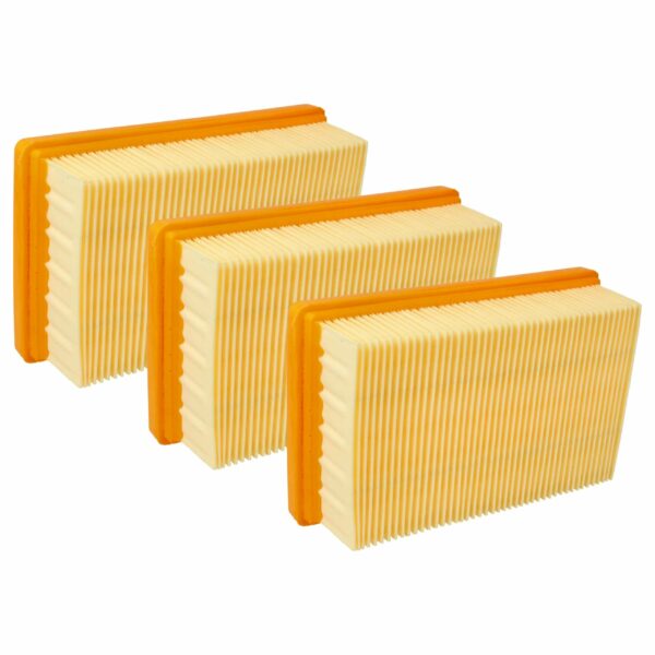 Pack com 3 Filtros Plissados Compatíveis com Kärcher MV4, MV5, WD4, WD5, WD6