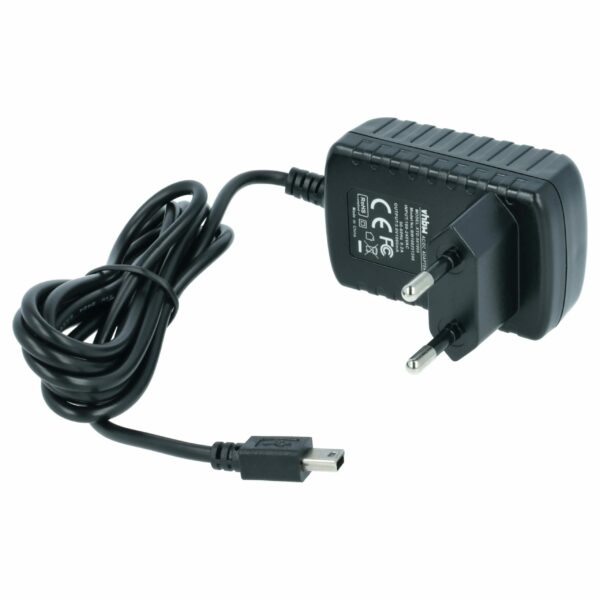 Carregador USB Mini vhbw para Mitac Mio, Asus, Creative, E-Ten - 1.0 A / 5 V