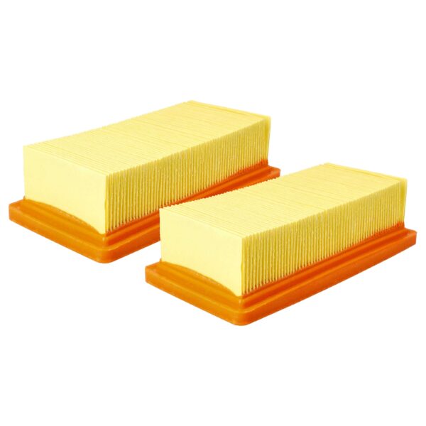 2x Filtro plissado plano vhbw substitui Kärcher KFI 7420, 6.415-953.0 para aspirador de chaminés Kärcher