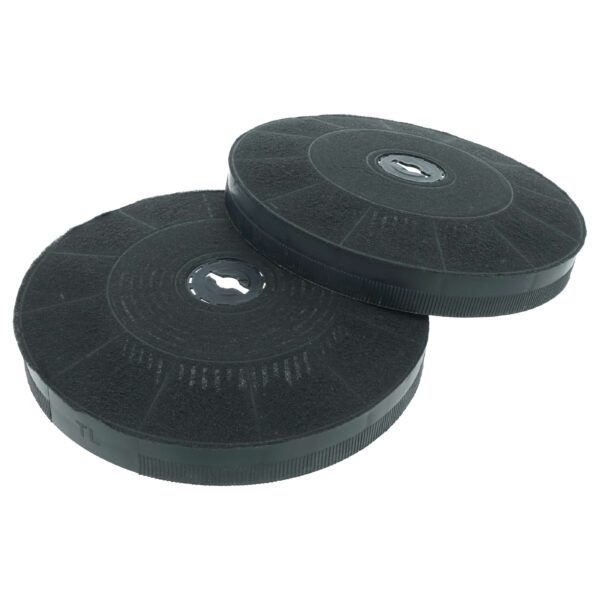 2x Filtro de Carvão Ativado vhbw para Exaustor Gorenje - 19 cm