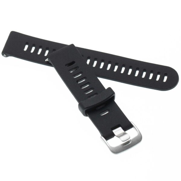 Pulseira em Silicone para Garmin Forerunner Smartwatch - 20 mm, Preto