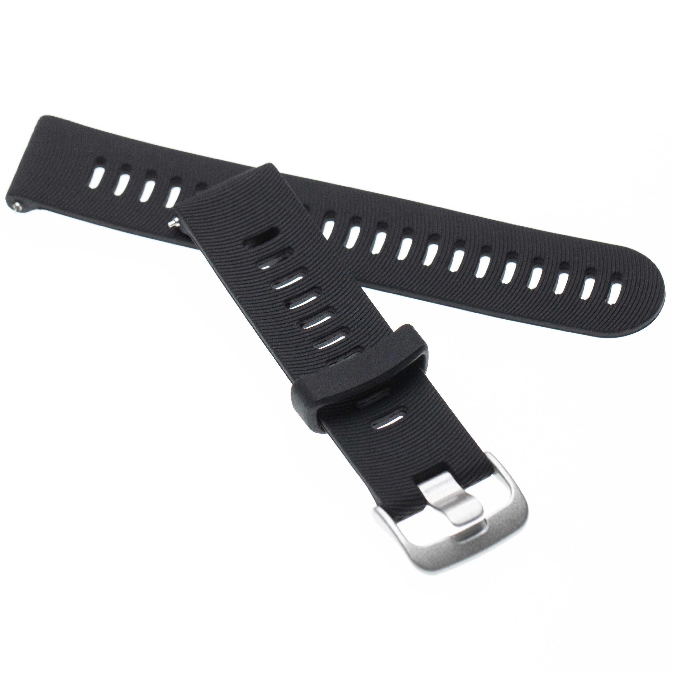 Pulseira em Silicone para Garmin Forerunner Smartwatch - 20 mm, Preto