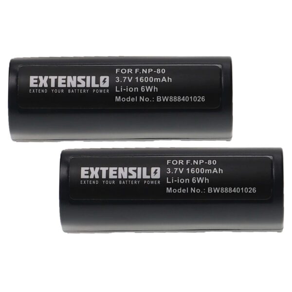 2x Baterias EXTENSILO para Epson / Fujifilm / Leica / Ricoh 1600mAh 3.7V