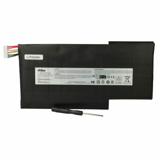 Bateria vhbw para Portátil MSI - 5700 mAh 11.4 V Li-polymer (BTY-M6J, BTY-U6J, MS-17B4, MS-17B1, MS-16K4)