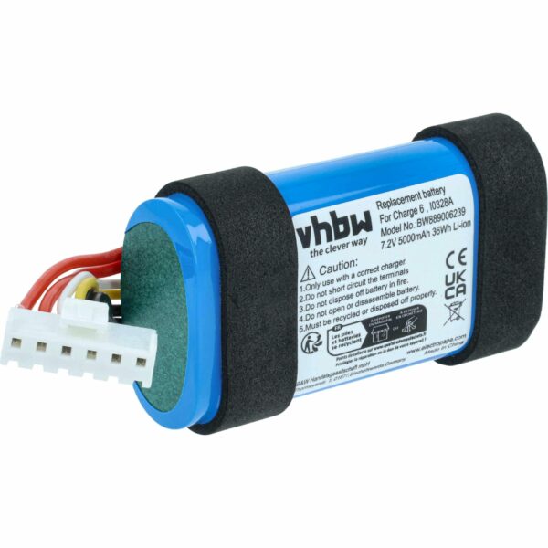 Bateria de substituição JBL I0328A para Coluna JBL Charge 6 - Li-Ion 5000 mAh