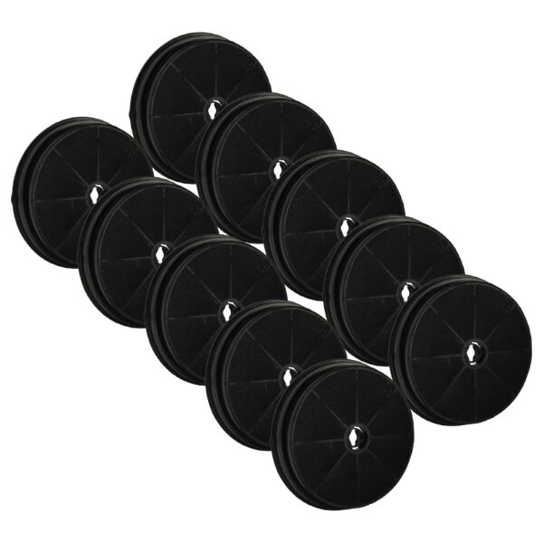 10x Filtro de Carvão Ativado vhbw para Coifa Proline - Compatível com Beko 9174220018, 9199001580